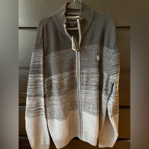 Us Polo Association Men’s Zip up Sweater NWT